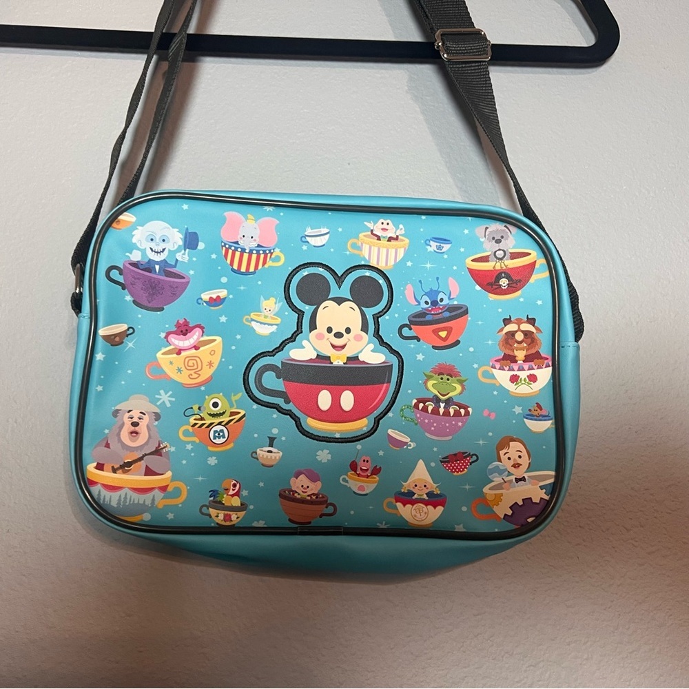 Disney World Parks 50th Anniversary Crossbody Bag Magic Kingdom Cuties Blue - Picture 3 of 8